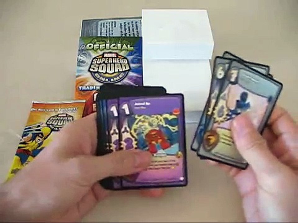 Unboxing Marvel Super Hero Squad Online Trading Card Game Intro Pack SHSO TCG
