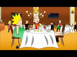 Hilarious Cartoon - Loery goes to a restaurant