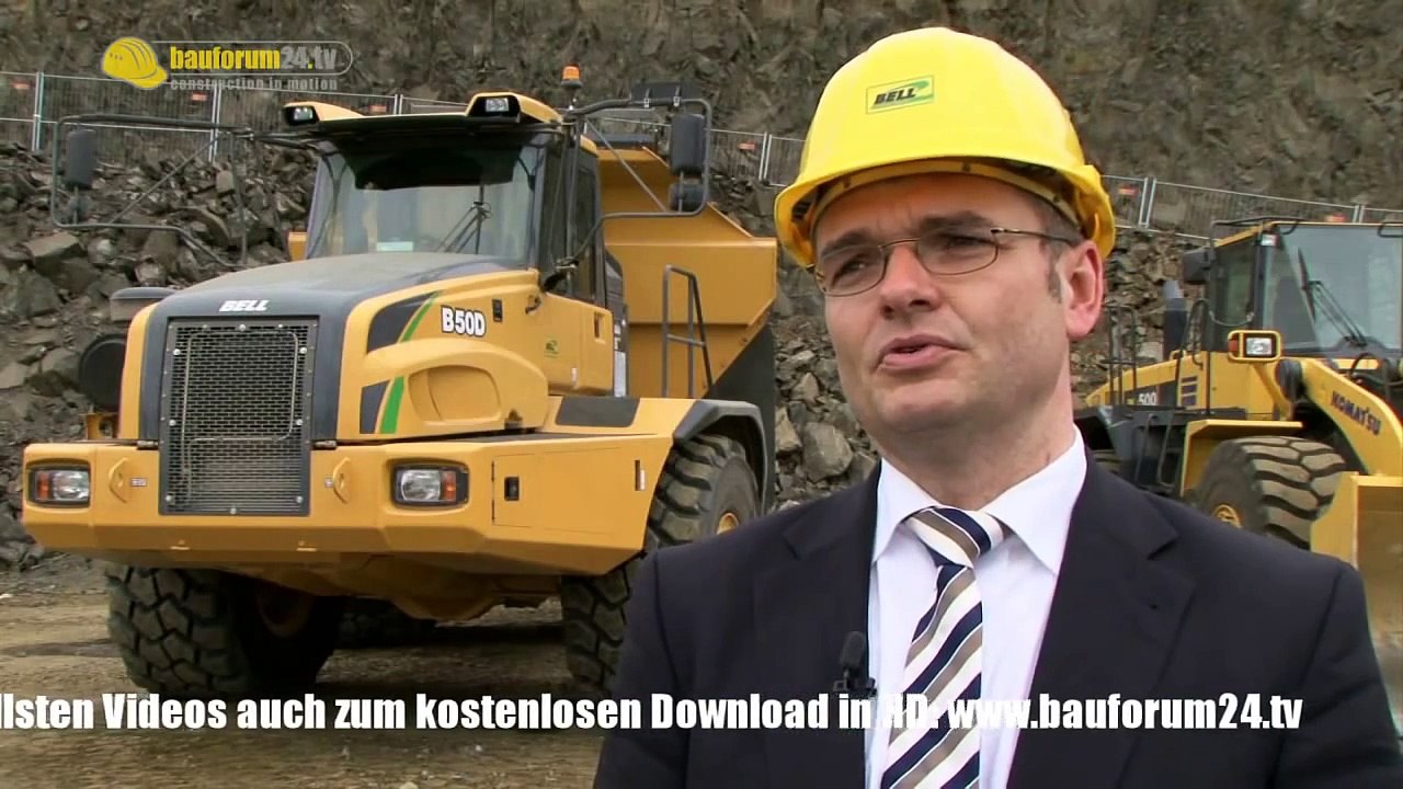 Bell B50D 50 Tonnen Dumper Walkaround & Demonstration Steinexpo Bauforum24 TV [HD]