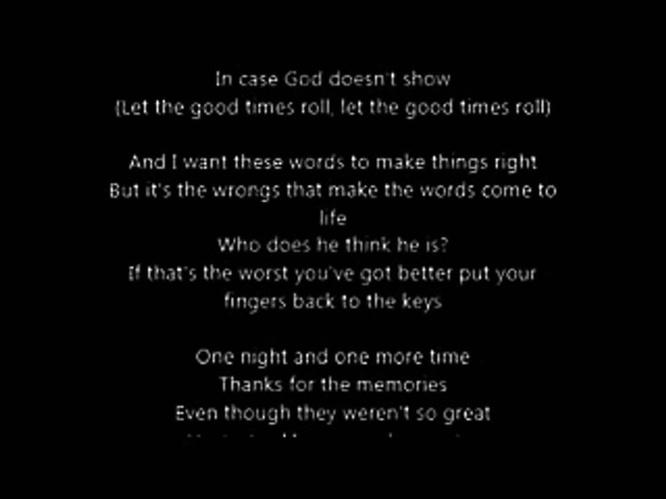 Fall Out Boy Thnks fr th Mmrs (Lyrics)