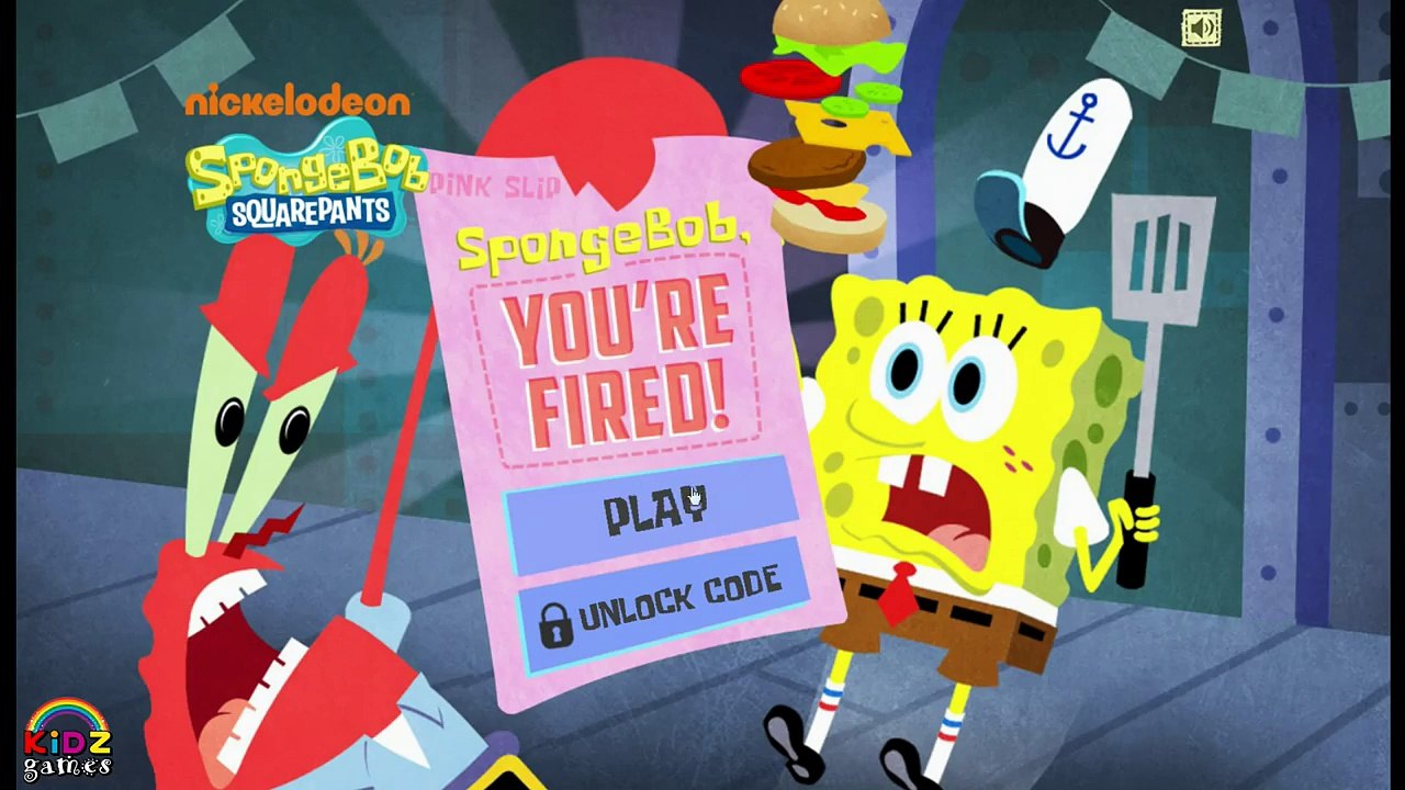 SpongeBob SquarePants SpongeBob Youre Fired! - Nickelodeon Games (kidz  games)