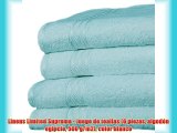 Linens Limited Supreme - Juego de toallas (6 piezas algodón egipcio 500 g/m2) color blanco