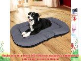 Songmics Cómodo Casa para mascotas Cama para perros Perrera Gris 120 x 85 x 15 cm PGW88G