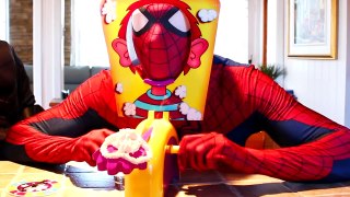Spiderman vs Batman Pie Face In Real Life With Hulk! Superhero Fun Playtime Movie & Kids T
