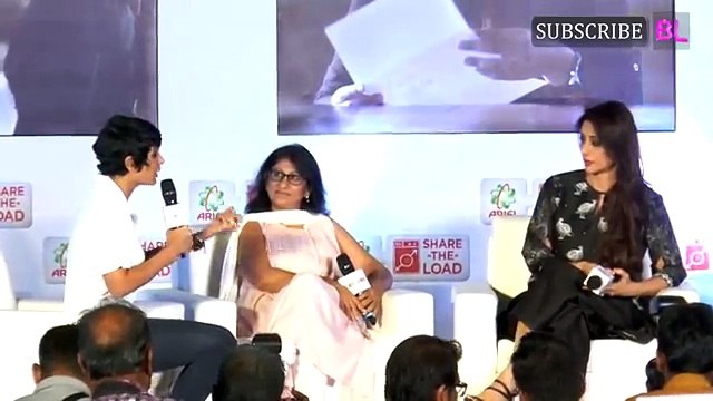 Tabu and Mandira Bedi at Ariel debate on Women’s Day (Comic FULL HD 720P)