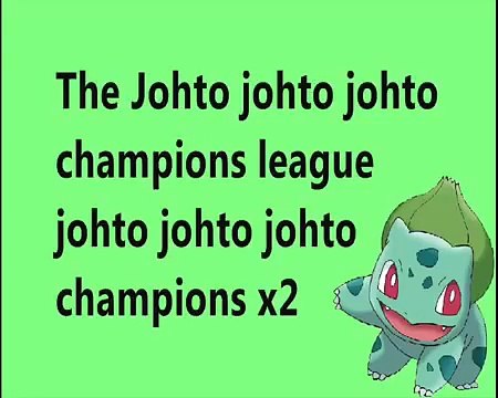 Pokémon The Johto League Champions - Sigla Completa