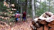 Spiderman & Avengers Hulk Iron Man Captain America Thor NERF VS Battle! Superhero Movie IN