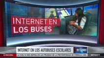 Internet en autobuses escolares para hacer la tarea | Noticiero | Noticias Telemundo