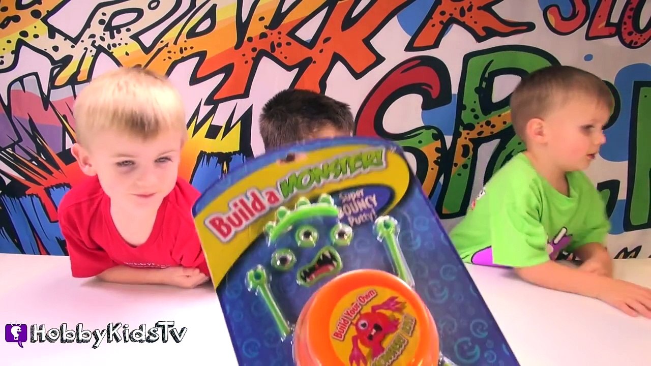 Make Funny Critters! HobbyKids Create Putty Creepy Weirdo Funny Monsters HobbyKidsTV