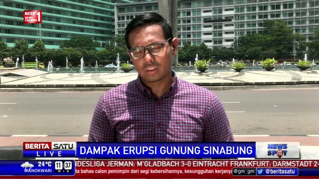 Lahan Pertanian di Tanah Karo Tertutup Debu Sinabung