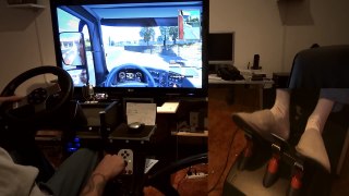 Euro Truck Sim 2  logitech G27 Gameplay