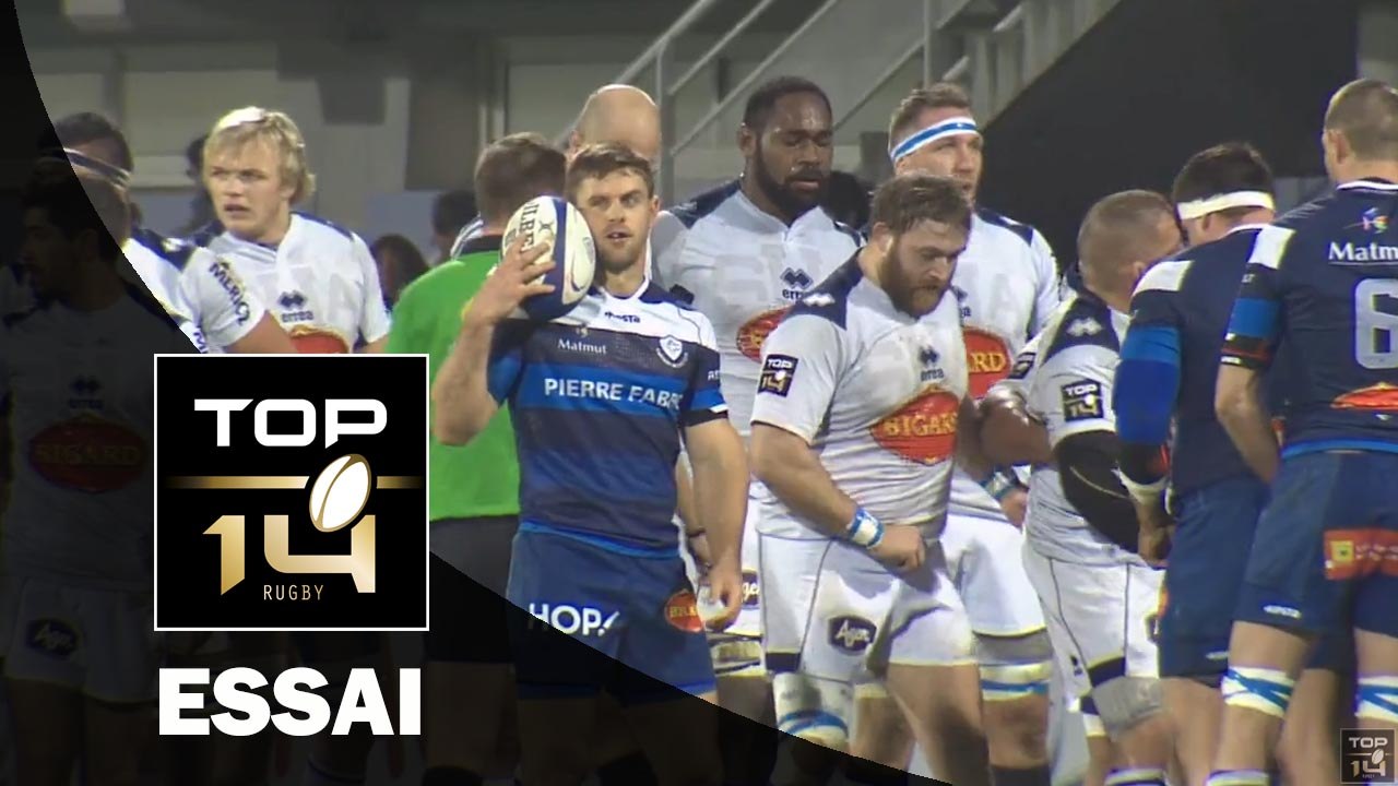 TOP 14 – Castres - Agen : 50-6 – Essai 1 David SMITH (CAS) – J18 – saison 2015-2016