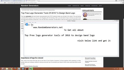 Top Free logo generator tools of 2016 to design band logo