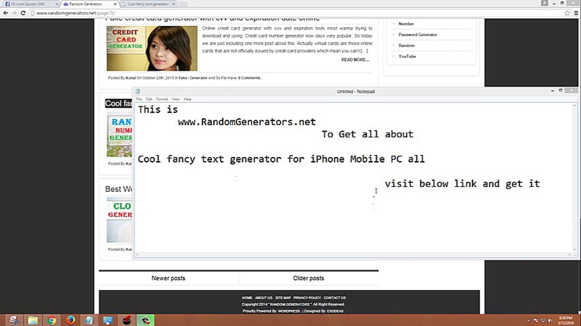 Cool Fancy Text Generator For Iphone Mobile Pc All Video Dailymotion