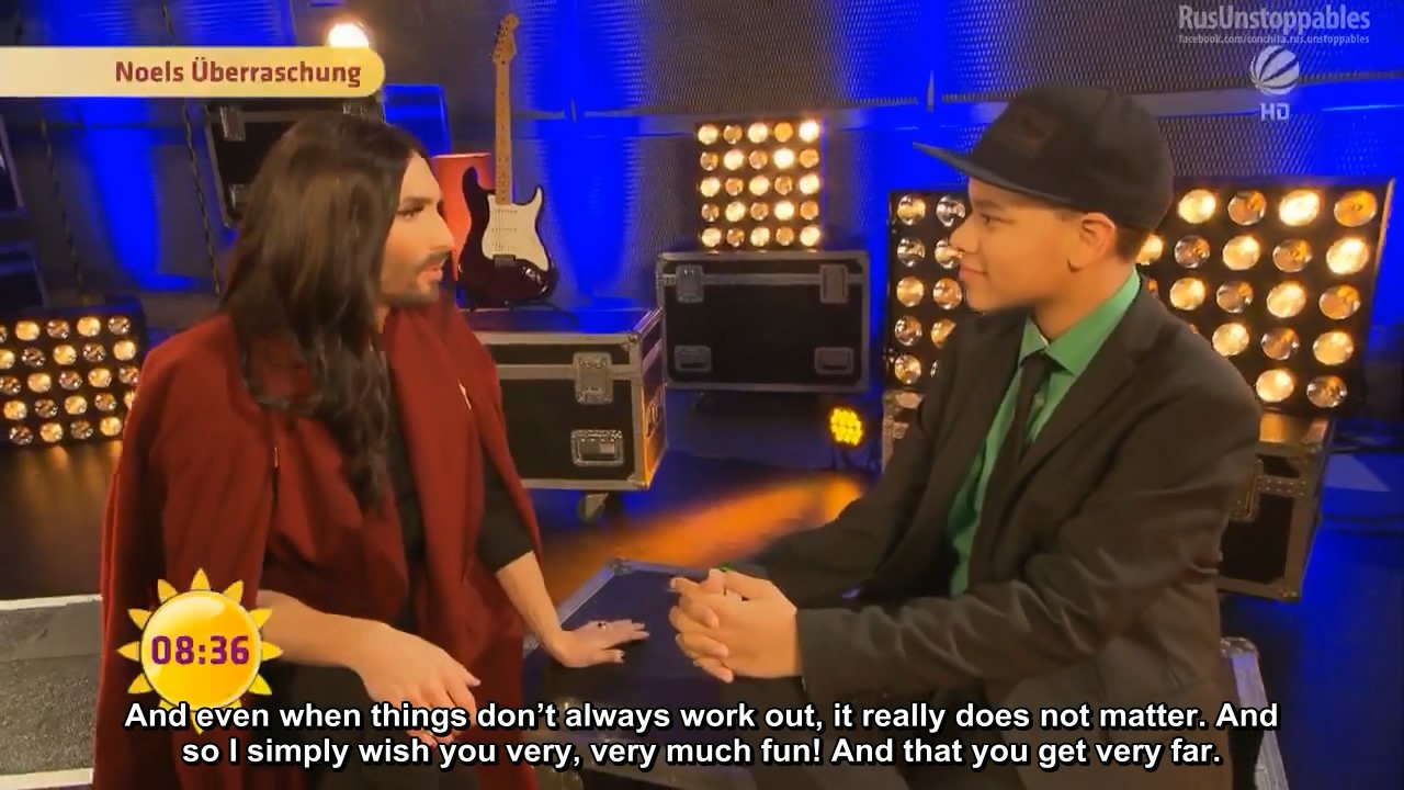 Noël meets his idol Conchita Wurst, Voice Kids, 23.01.2016 (english subtitles)