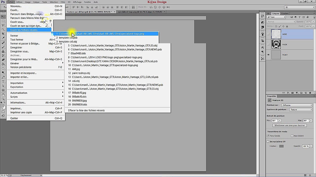 Incrustation image 2D/3D