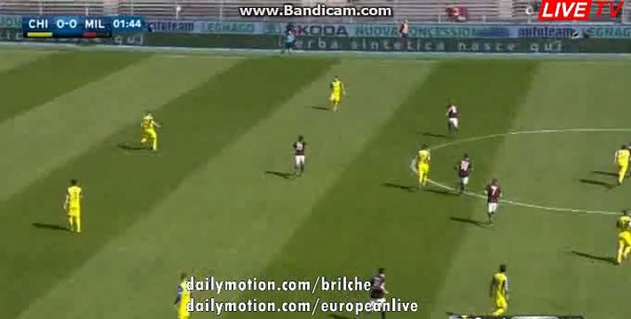 Jeremy Menez Amazing Chance - Chievo vs AC Milan 13.03.2016 HD