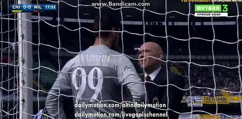 Gianluigi Donnarumma Injured - ChievoVerona vs Milan - Serie A - 13.03.2016 HD