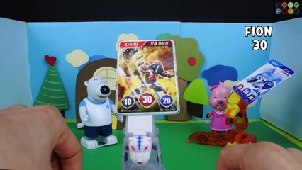 " [Turning Mecard] Battle Royal Pororo tamer2 CRANG vs FION Standard battle ! Play "