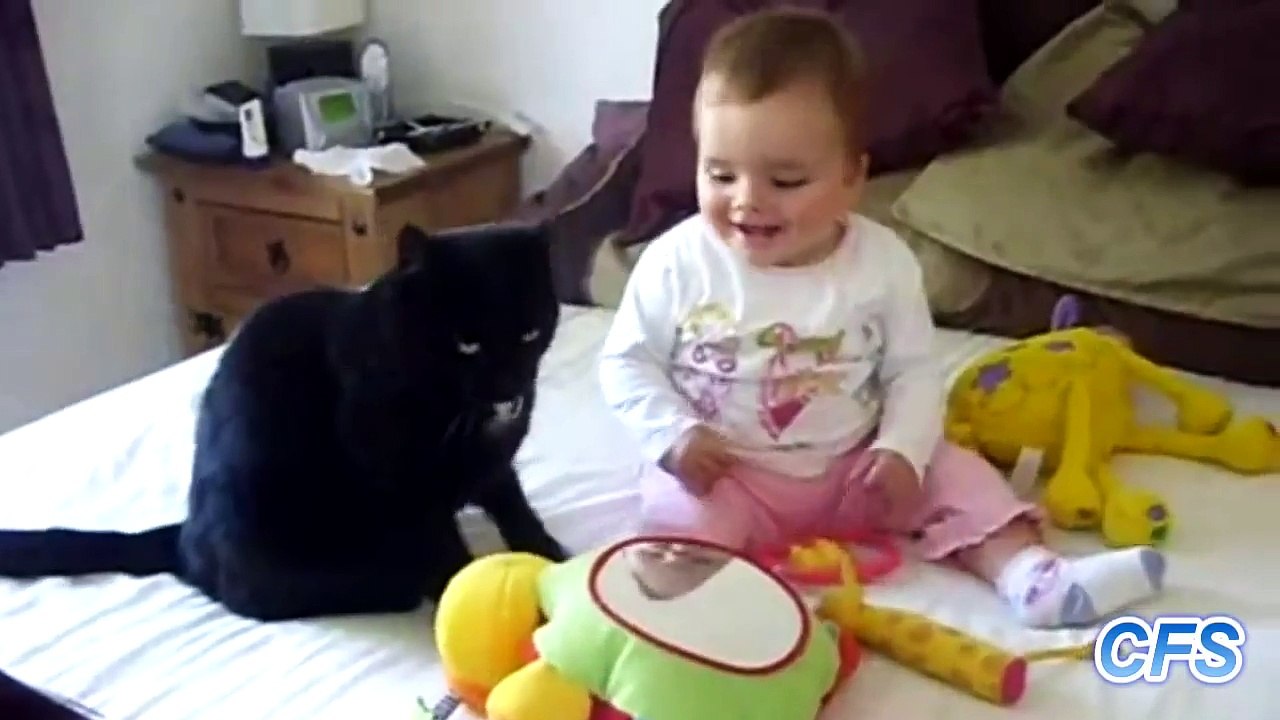 Cats like children  Коты Любят Детей Подборка