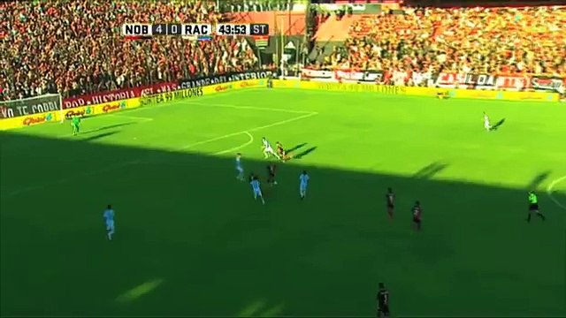 Gol de Rodríguez. Newells 5 - Racing 0. Fecha 3. Primera División 2016.