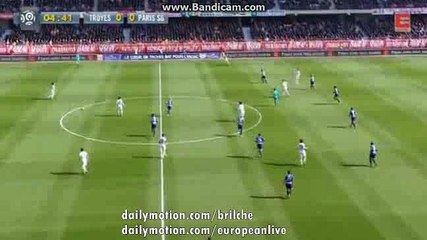 0-1 Edinson Cavani Goal HD - Troyes vs PSG 13.03.2016 HD