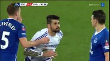 Diego Costa carton rouge - Everton vs Chelsea