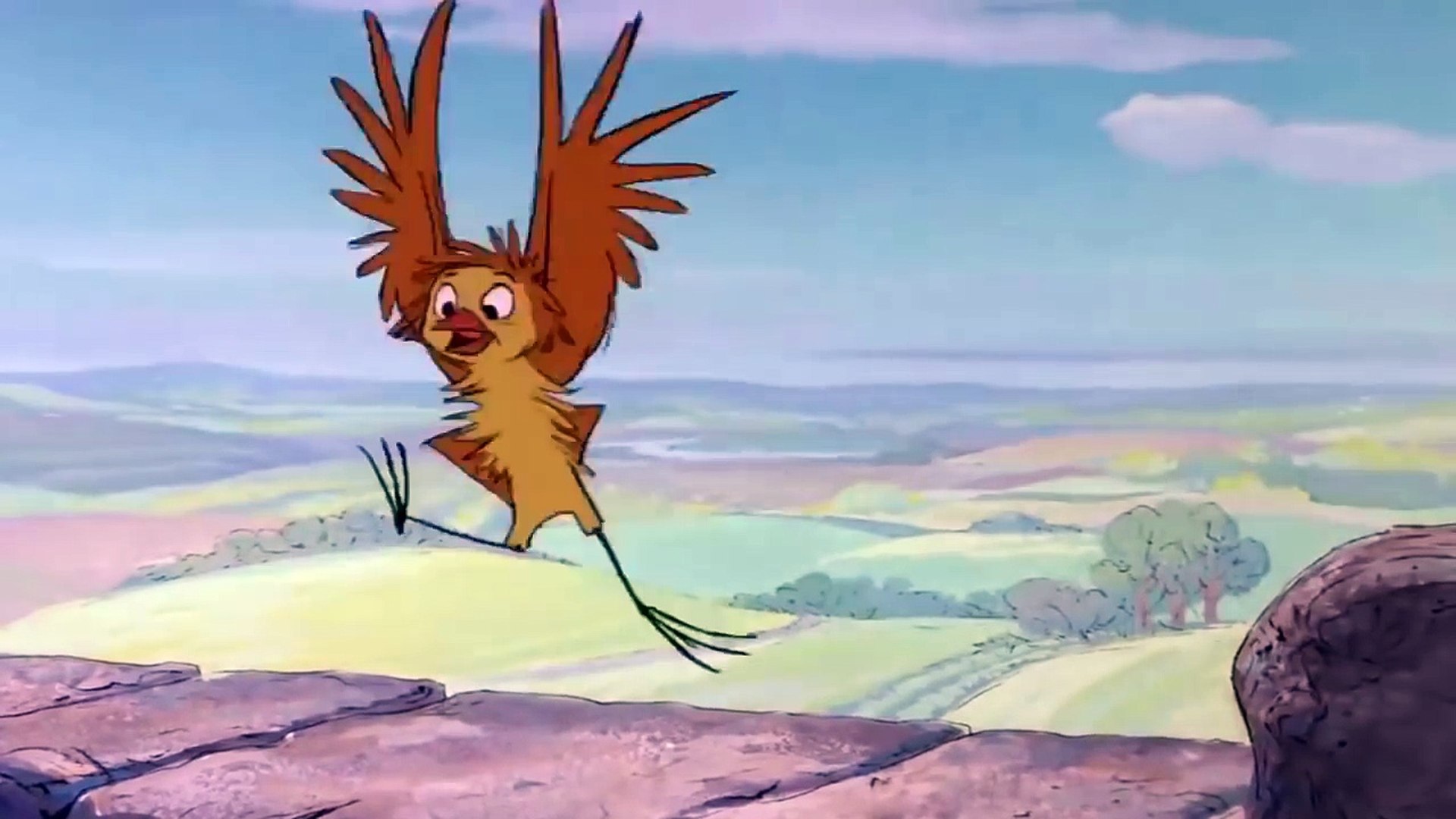 The Sword in The Stone - Archimedes teaches Wart how to fly Hawk scene HD –  Видео Dailymotion