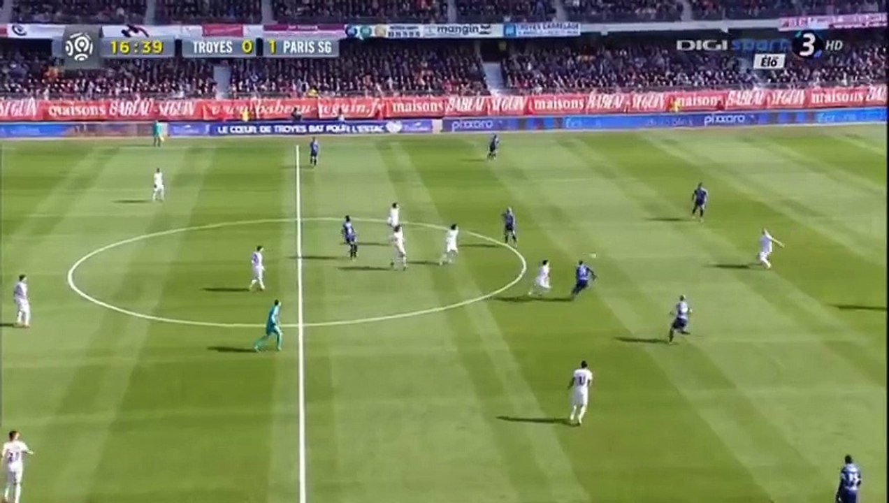 0-2 Javier Pastore Goal HD - Troyes 0-2 PSG 13.03.2016 HD