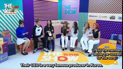 [ENG SUB] 160308 Mamamoo - The Show Warm Up Interview