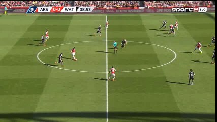 Olivier Giroud Goal Annulled HD - Arsenal 1-0 Watford - 13-03-2016
