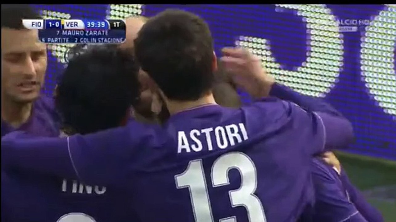 Zarate Goal HD (1-0) Fiorentina 1-0 Verona 13_03_2016  Serie A