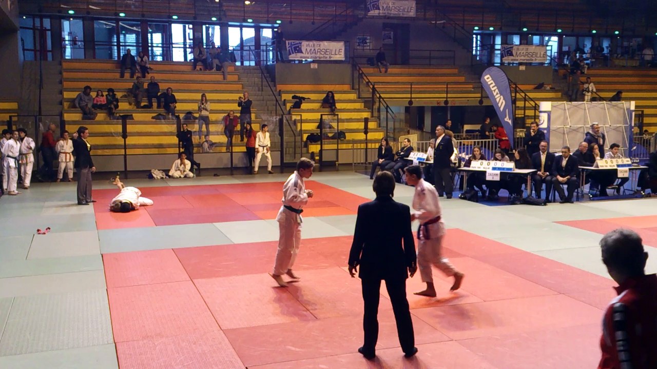 1/4 de finale Nicolas championnat departermental Minimes