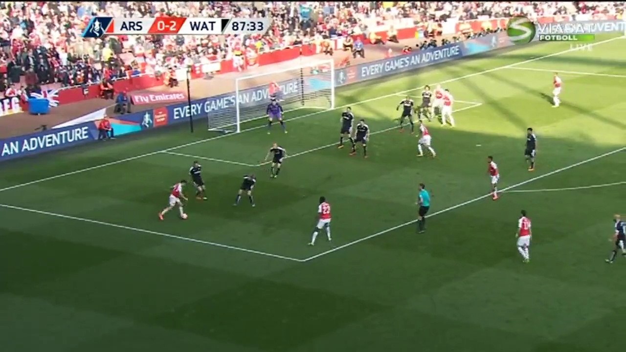 1-2 Danny Welbeck Goal HD - Arsenal 1-2 Watford (FA Cup) 13.03.2016 HD