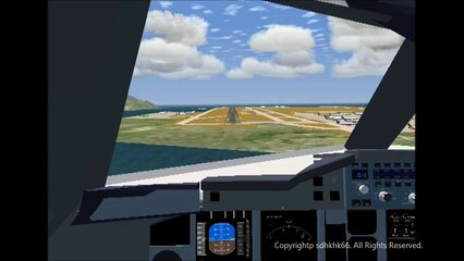 FlightGear Gameplay - FlightGear - Land An A380 [HD]