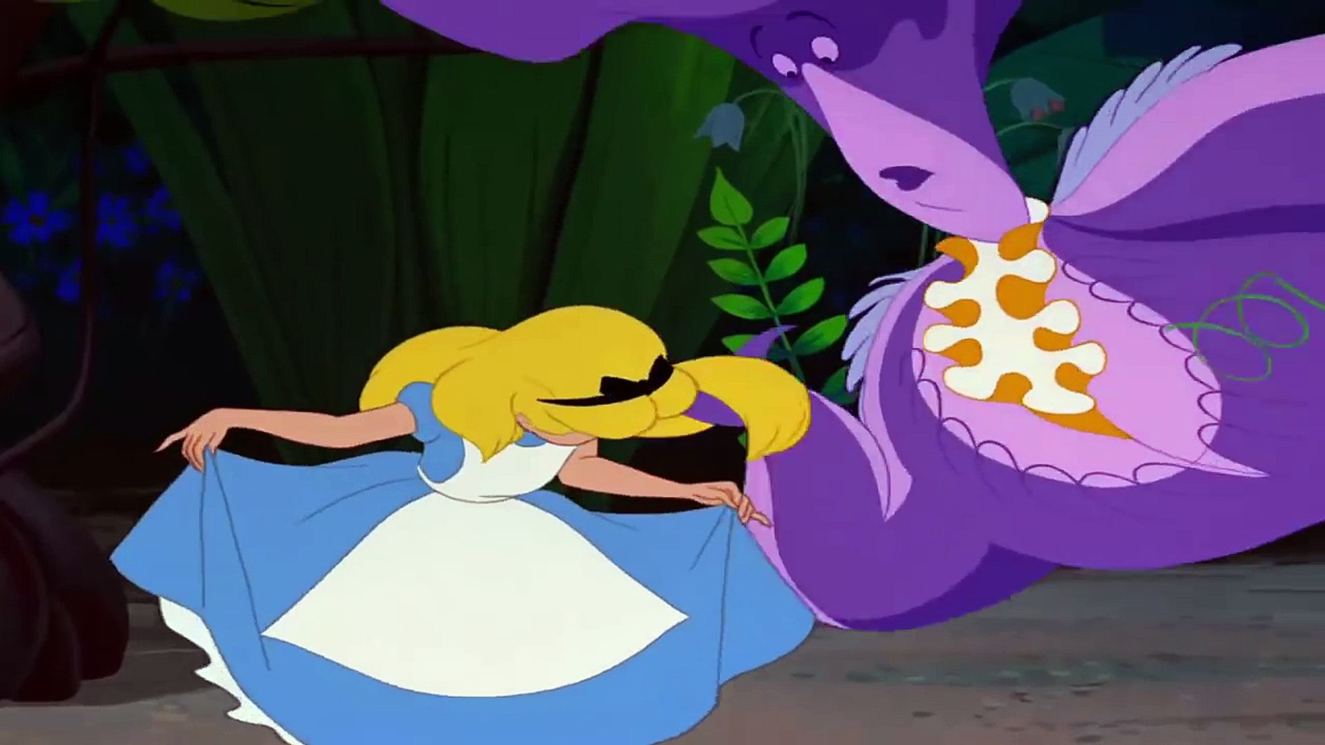 Alice In Wonderland Flowers chases Alice away HD