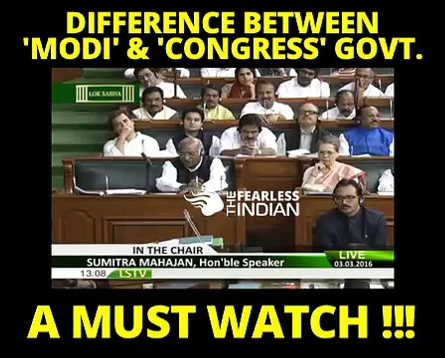 Difference Between Congress and Modi Government - Must Watch