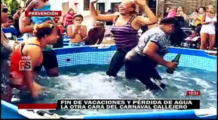 REPORTE SEMANAL 13-03-2016 : Fin de vacaciones y pérdida de agua - la otra cara del carnaval callejero