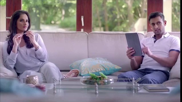 Sania mIrza romantic TVC 2016 with Shoaib Malik - Shoaib Malik and Sania Mirza New TV AD 2016