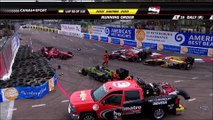 IndyCar St. Petersburg 2016 Race Multi Car Pile Up