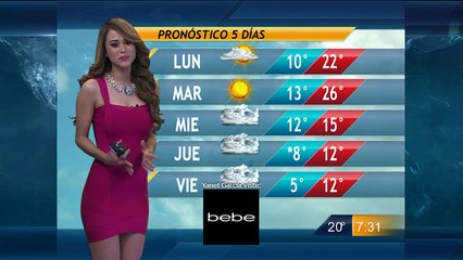 Yanet Garcia y El Pronostico Del Tiempo 17-Ene-2015 19:30 PM Full HD