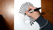 Drawing a Hole - Anamorphic Illusion