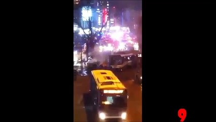 Moment Ankara explosion hits transit hub in Turkish capital - Caught on camera  75 Injured and 17 Died