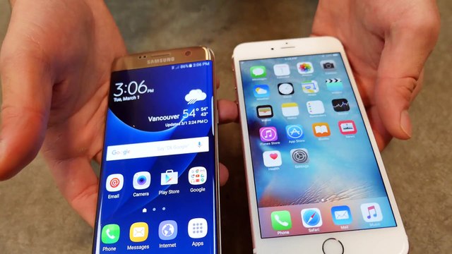 Samsung Galaxy S7 Edge vs iPhone 6S Plus Drop Test!