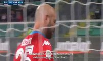 1st Half Goals - Palermo 0-1 Napoli - serie A 13.03.2016 HD