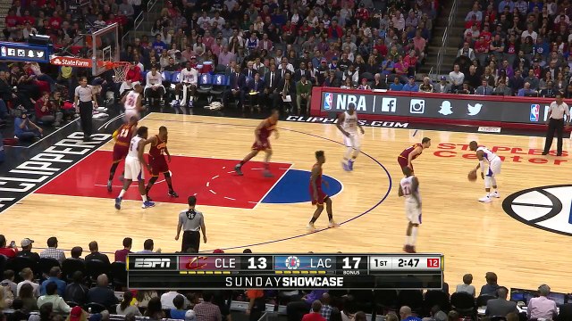 Tristan Thompson rejects Luc Richard Mbah a Moute | Cavaliers vs Clippers | March 13, 2016 | NBA