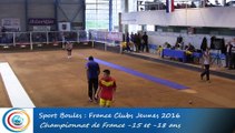 Tour de simple et tradipoint, demi-finales -15 et -18 ans, France Clubs Jeunes, Eybens 2016