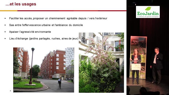 Label EcoJardin (2016) Adèle DUBRULLE et Christophe DAVALO , chargée de missions et régie Espaces Verts de Paris Habitat (75) - Meaux Carrel : gestion d’un bailleur public