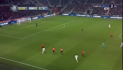 0-1 Rachid Ghezzal Goal HD - Rennes 0-1 Lyon 13.03.2016