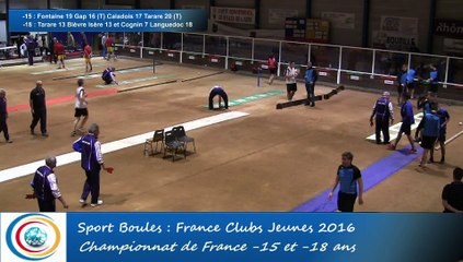 Tour de courses, demi-finales -15 et -18 ans, France Clubs Jeunes, Eybens 2016